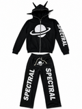SPECTRAL "Alien" Full Distressed Double Waisted Full Zip Tracksuit