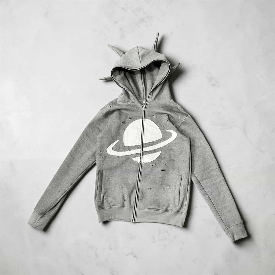 SPECTRAL 4 Horns Distressed Full Zip