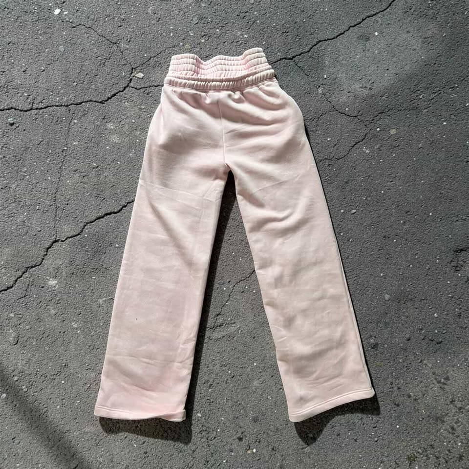 SPECTRAL Double Waisted Distressed Rope Lace Sweat Pants