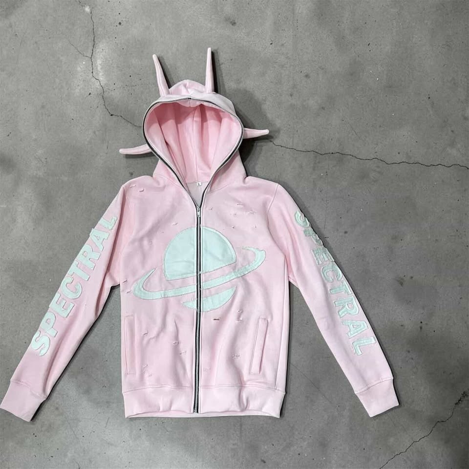 SPECTRAL 4 Horns Distressed Full Zip