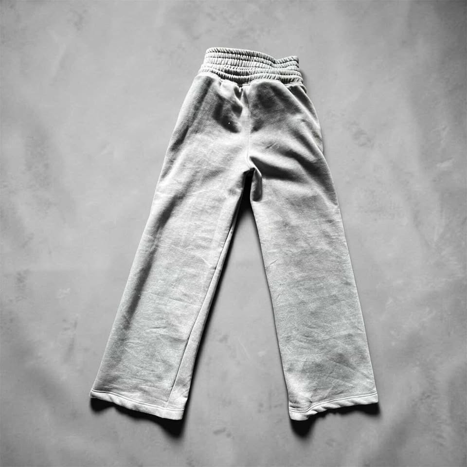 SPECTRAL Double Waisted Distressed Rope Lace Sweat Pants