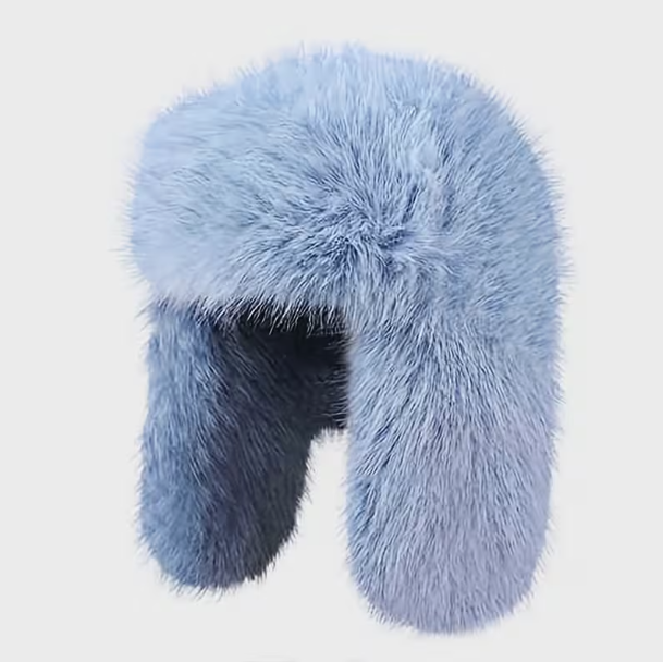 Cat Fur Ear Warmer Hat